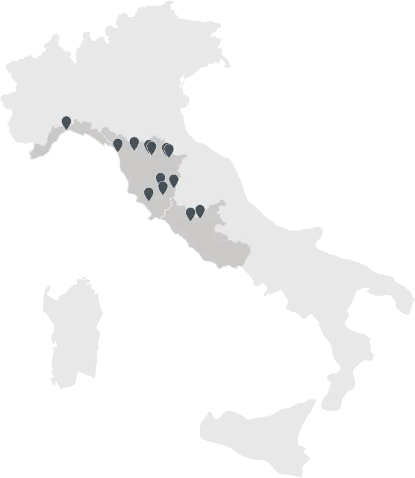 Mappa negozi del Gruppo BOC - Gruppo Bottega Ottica Colombini